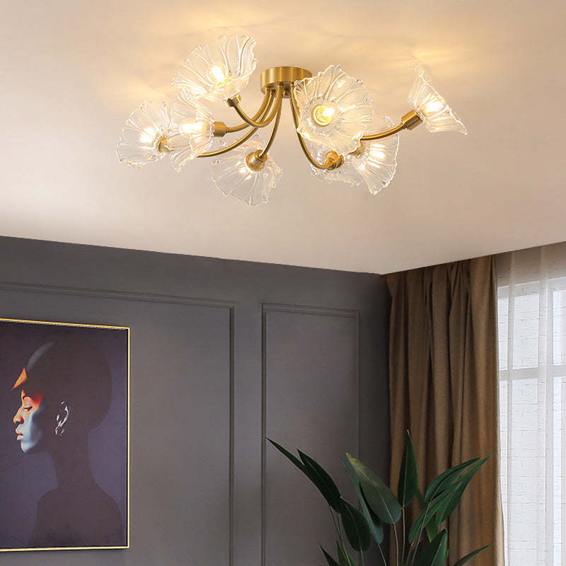 Vintage Glass Branch 3/5/8-Light Ceiling Light — 3 / 110V-120V For US/CA