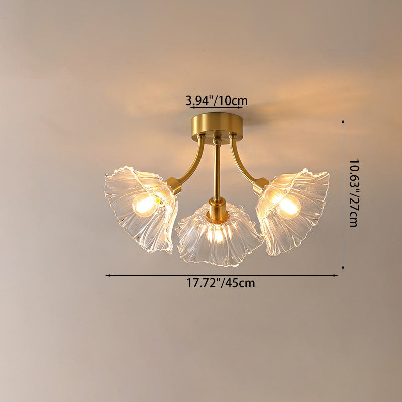 Vintage Glass Branch 3/5/8-Light Ceiling Light — 5 / 220V-240V For UK/AU