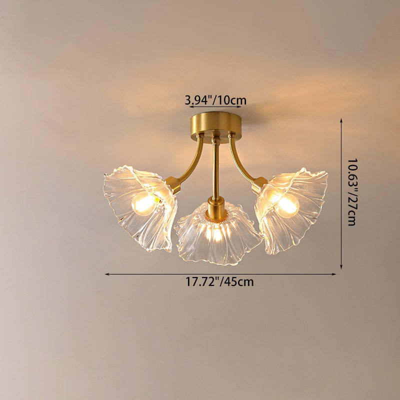 Vintage Glass Branch 3/5/8-Light Ceiling Light — 5 / 220V-240V For UK/AU