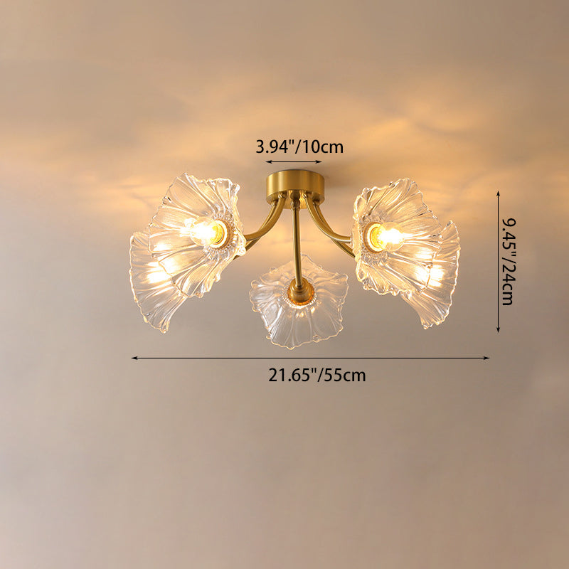 Vintage Glass Branch 3/5/8-Light Ceiling Light — 8 / 110V-120V For US/CA