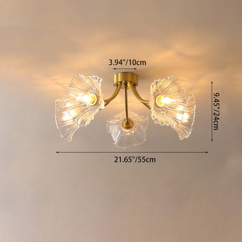 Vintage Glass Branch 3/5/8-Light Ceiling Light — 8 / 110V-120V For US/CA