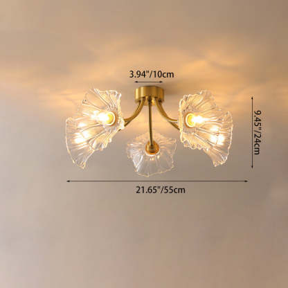 Vintage Glass Branch 3/5/8-Light Ceiling Light — 8 / 110V-120V For US/CA