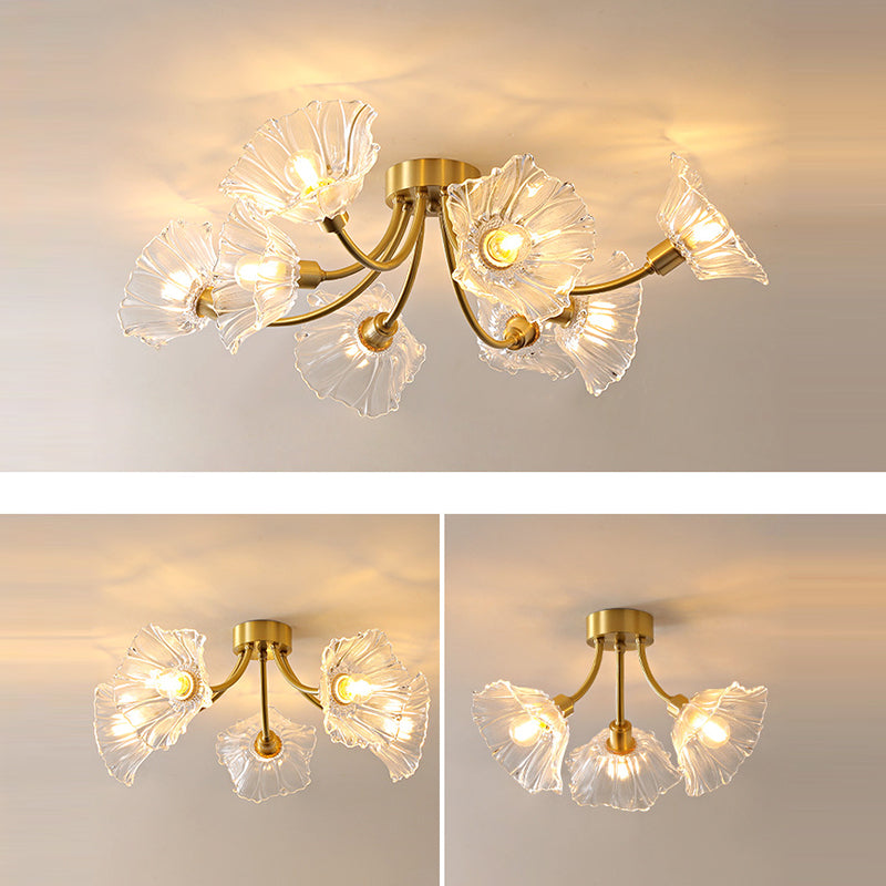 Vintage Glass Branch 3/5/8-Light Ceiling Light