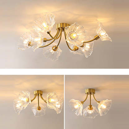 Vintage Glass Branch 3/5/8-Light Ceiling Light