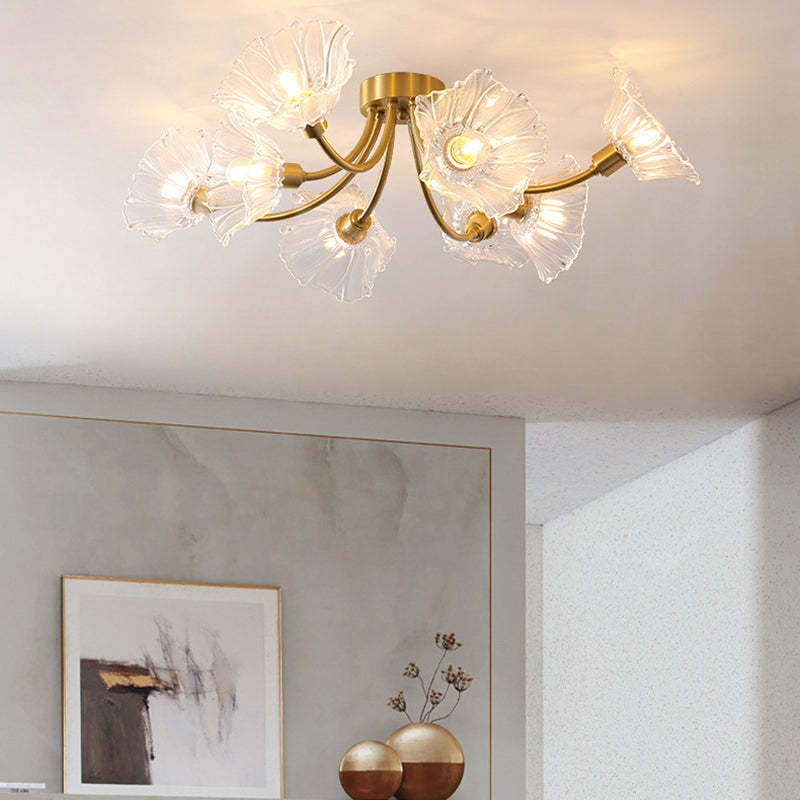 Vintage Glass Branch 3/5/8-Light Ceiling Light