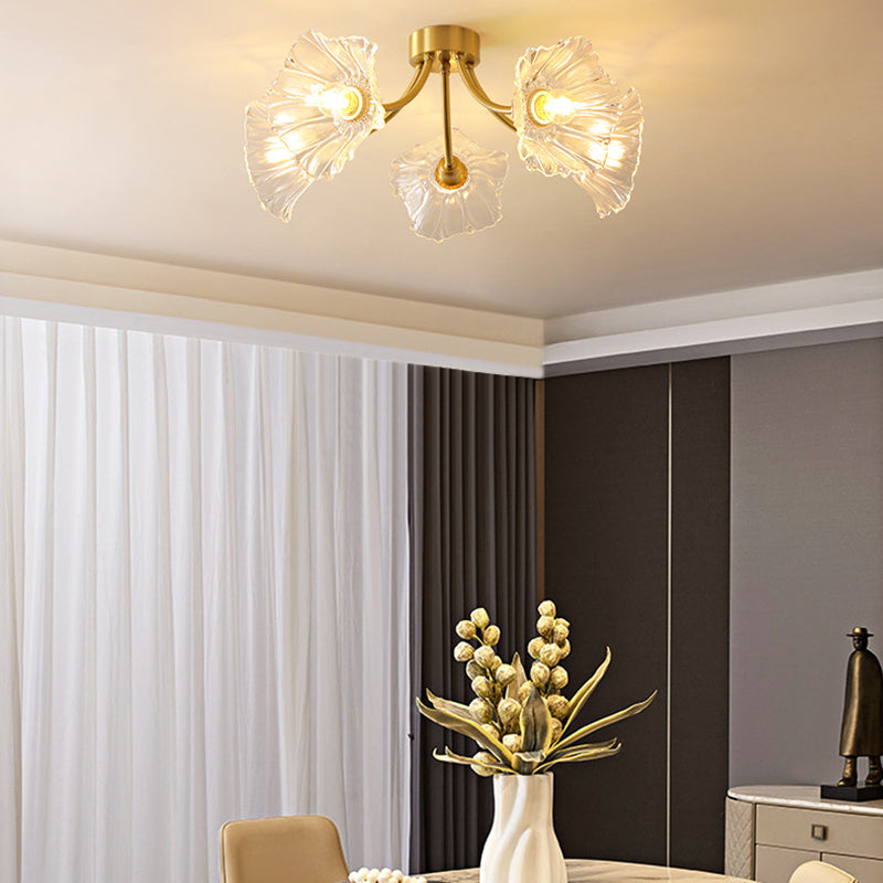 Vintage Glass Branch 3/5/8-Light Ceiling Light — 3 / 220V-240V For UK/AU