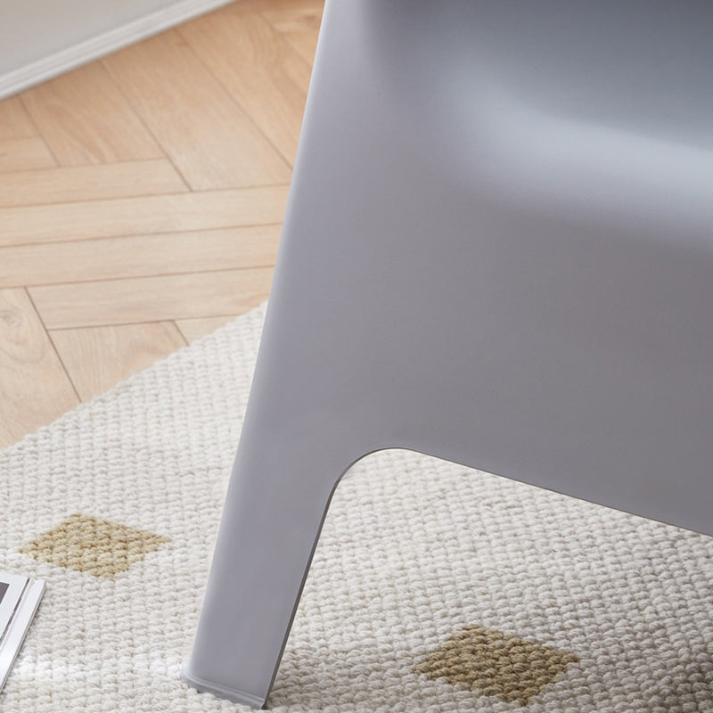 Modern Curved Plastic Accent Chair