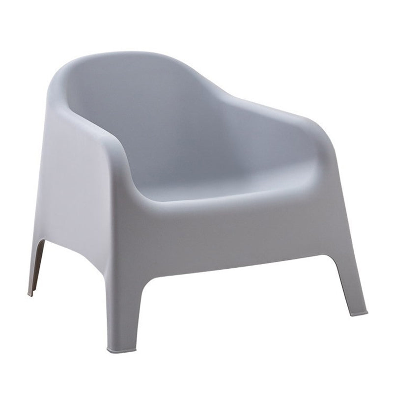Modern Curved Plastic Accent Chair