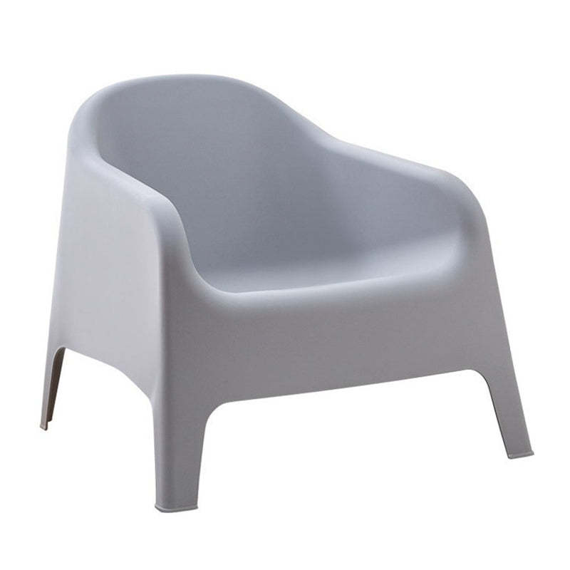 Modern Curved Plastic Accent Chair