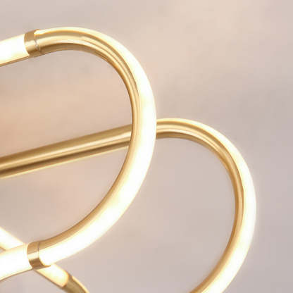 Scandinavian Acrylic Curved Round Ceiling Light