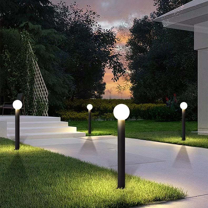 Modern Cylinder Ball Aluminum LED Landscape Light