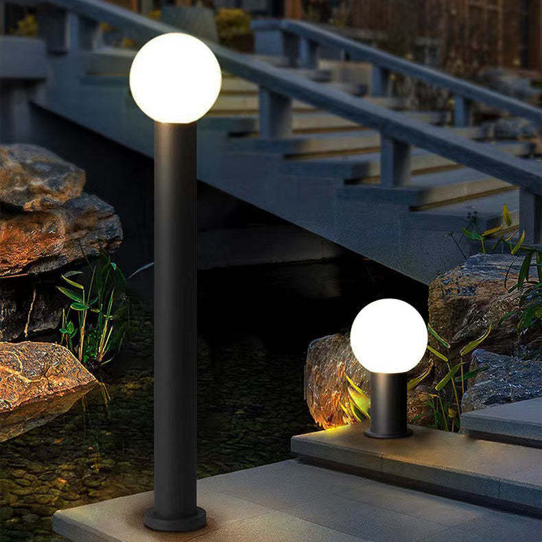 Modern Cylinder Ball Aluminum LED Landscape Light