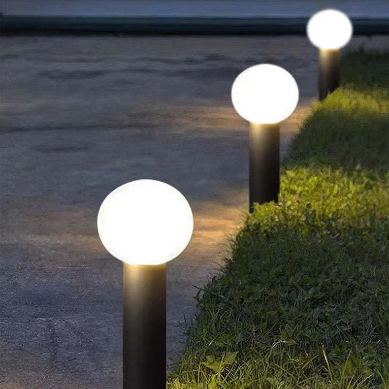 Modern Cylinder Ball Aluminum LED Landscape Light