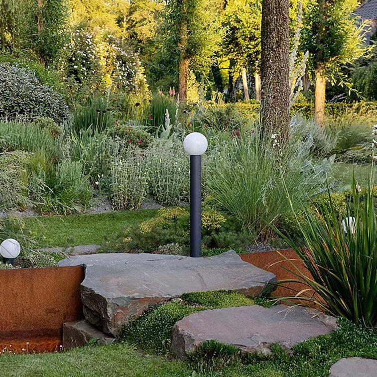 Modern Cylinder Ball Aluminum LED Landscape Light