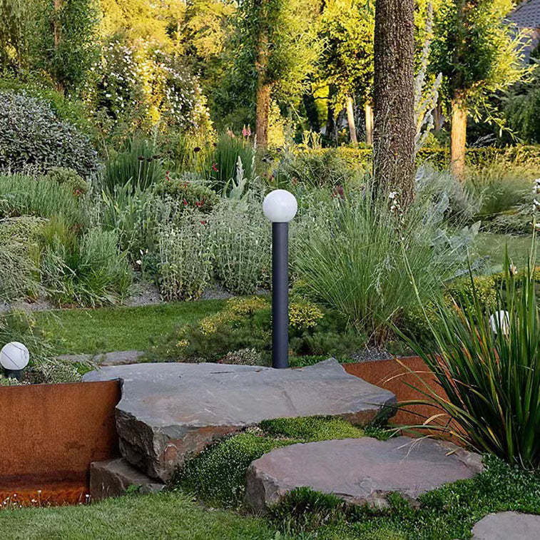 Modern Cylinder Ball Aluminum LED Landscape Light