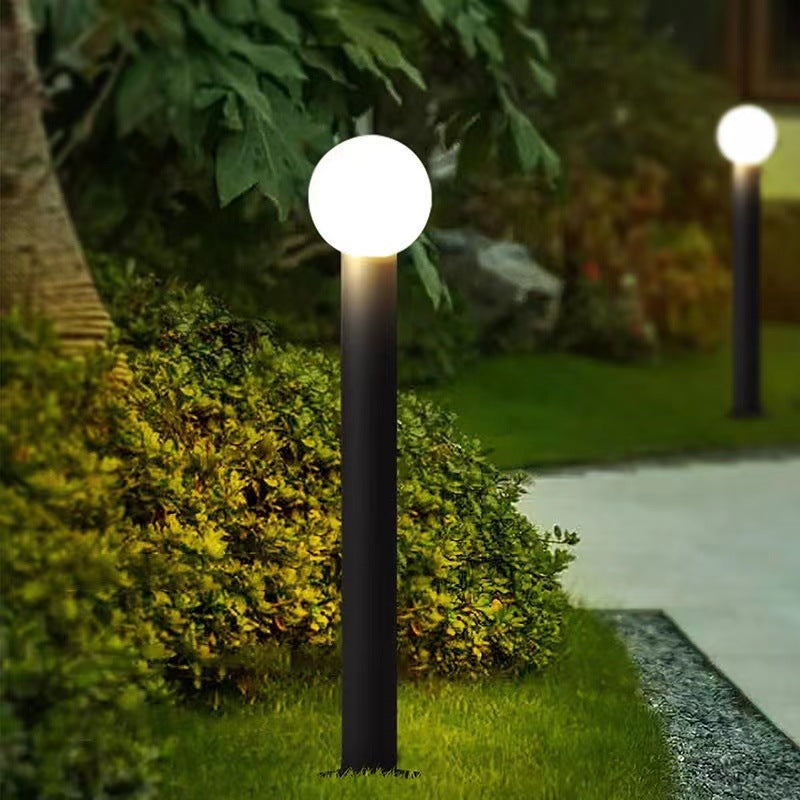 Modern Cylinder Ball Aluminum LED Landscape Light