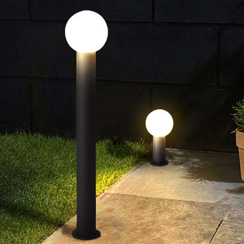 Modern Cylinder Ball Aluminum LED Landscape Light