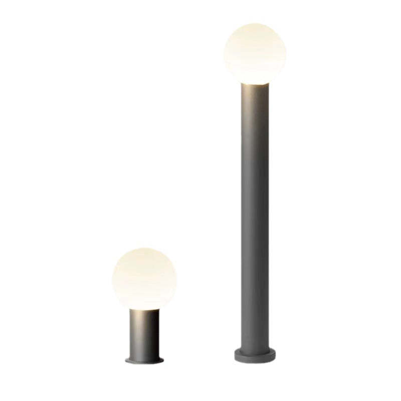 Modern Cylinder Ball Aluminum LED Landscape Light
