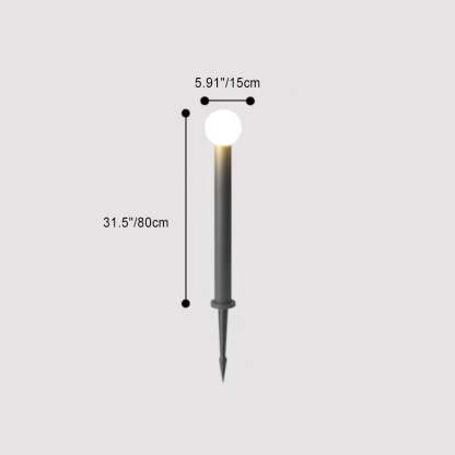 Modern Cylinder Ball Aluminum LED Landscape Light