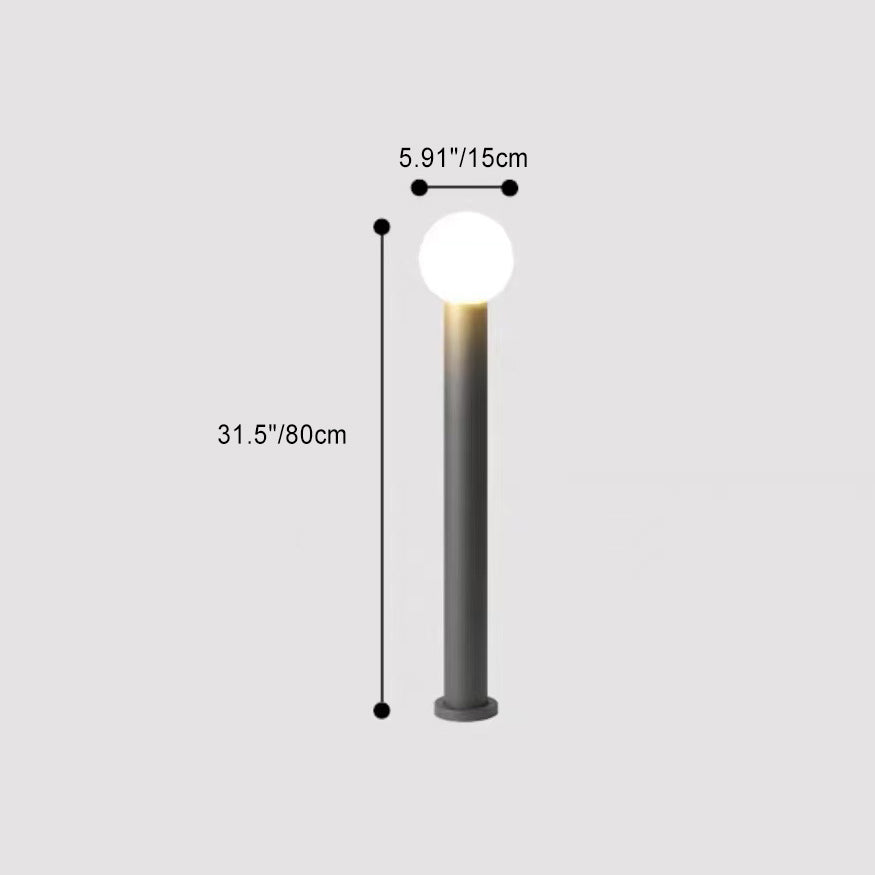 Modern Cylinder Ball Aluminum LED Landscape Light