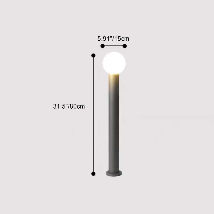 Modern Cylinder Ball Aluminum LED Landscape Light