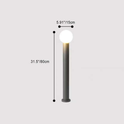Modern Cylinder Ball Aluminum LED Landscape Light
