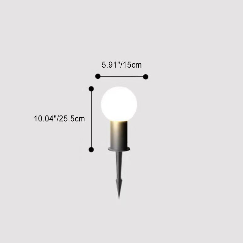 Modern Cylinder Ball Aluminum LED Landscape Light