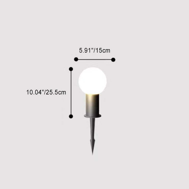 Modern Cylinder Ball Aluminum LED Landscape Light