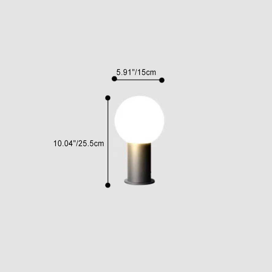 Modern Cylinder Ball Aluminum LED Landscape Light
