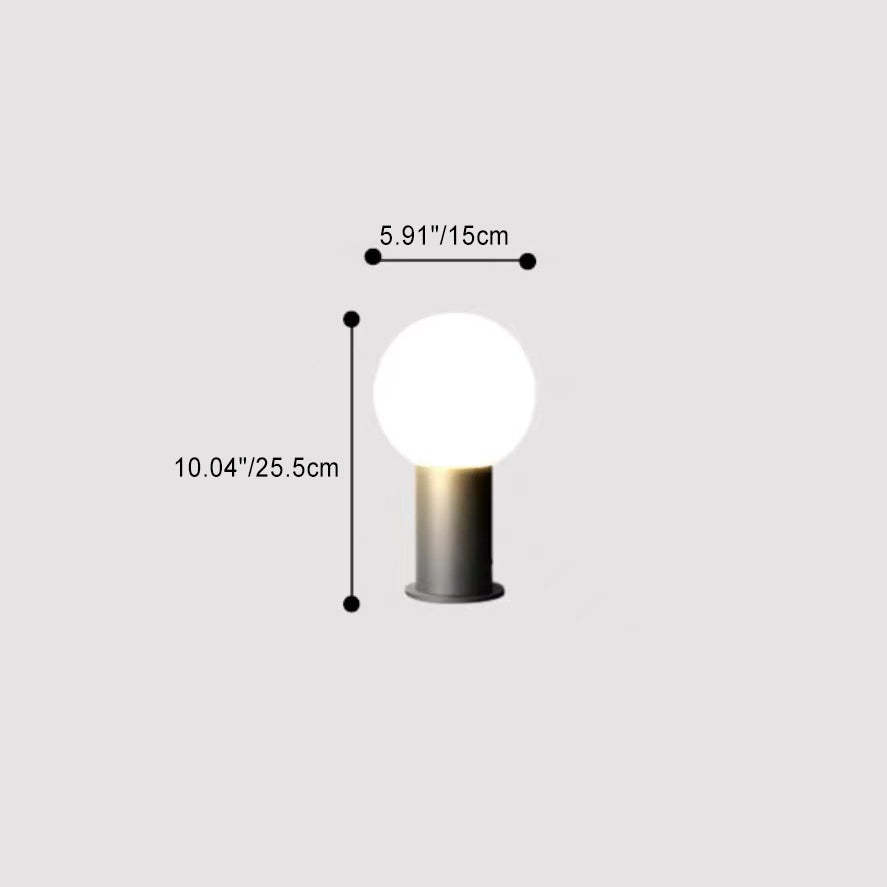 Modern Cylinder Ball Aluminum LED Landscape Light