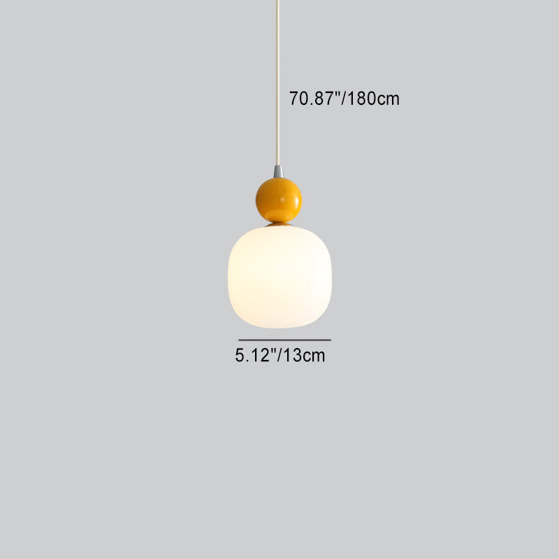 Nordic Resin Ball Cylinder Pendant Light