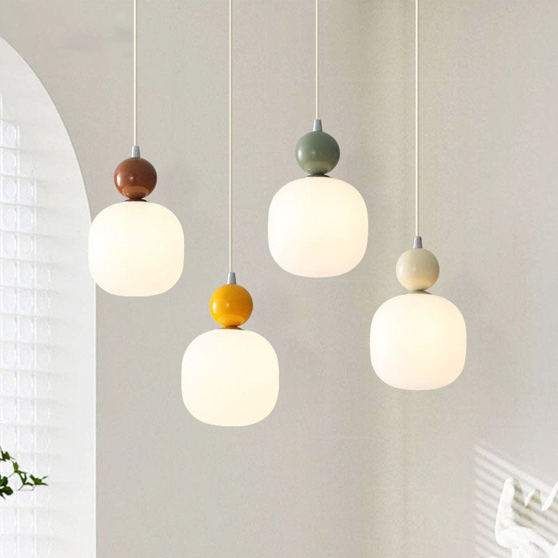 Nordic Resin Ball Cylinder Pendant Light