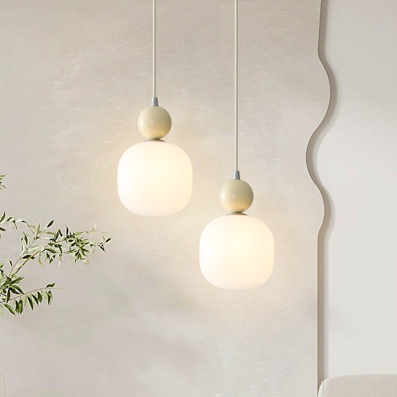 Nordic Resin Ball Cylinder Pendant Light