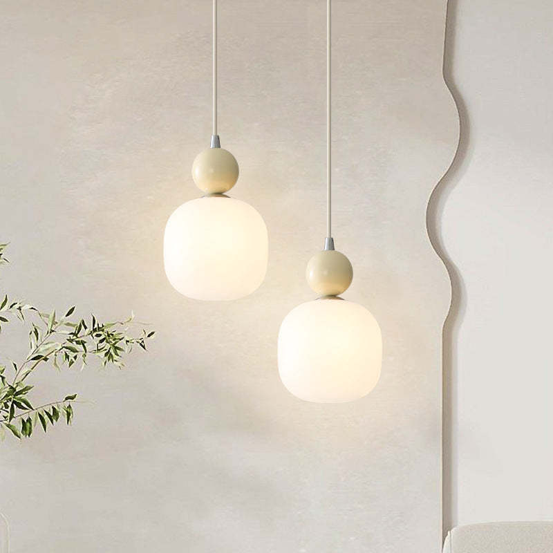 Nordic Resin Ball Cylinder Pendant Light