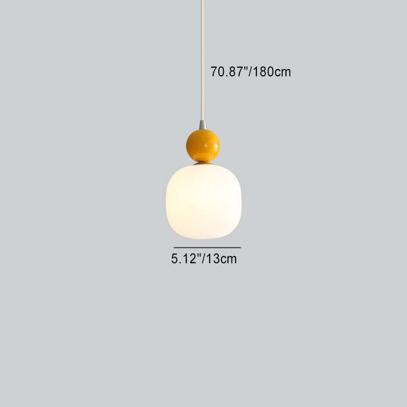 Nordic Resin Ball Cylinder Pendant Light