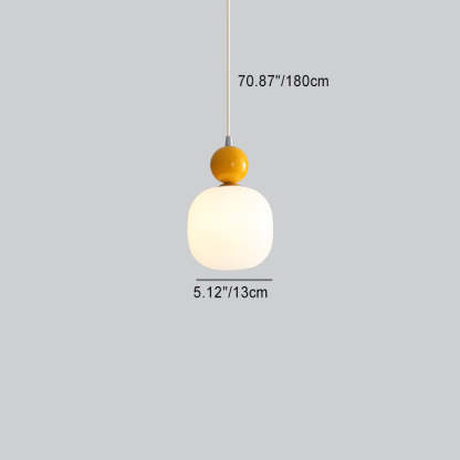 Nordic Resin Ball Cylinder Pendant Light