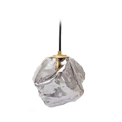 Minimalist Metal Glass Ice Cube Pendant Light