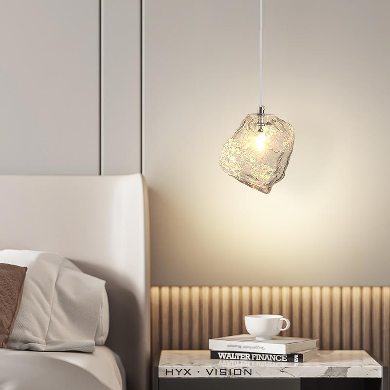 Minimalist Metal Glass Ice Cube Pendant Light — Anthracite Grey / 220V-240V For UK/AU