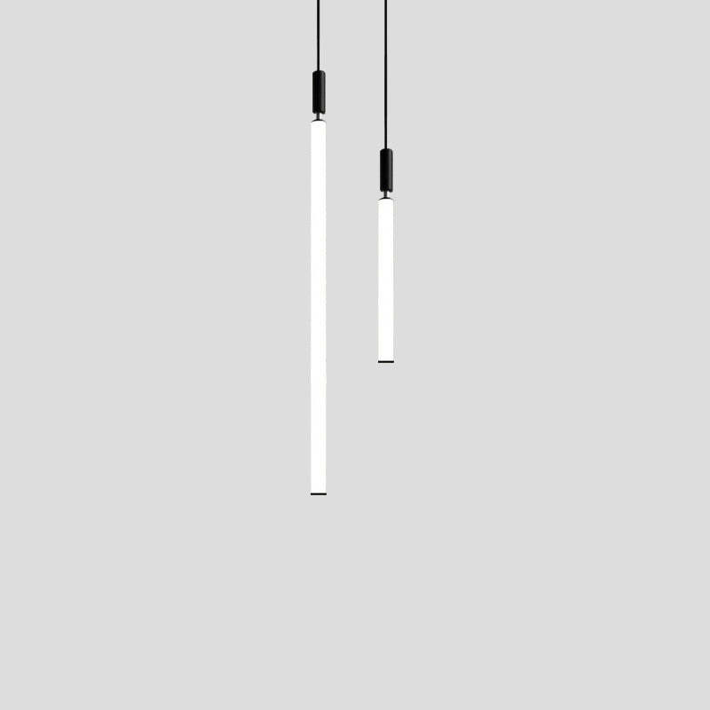 Minimalist Aluminum Acrylic Strip LED Bedside Pendant Light