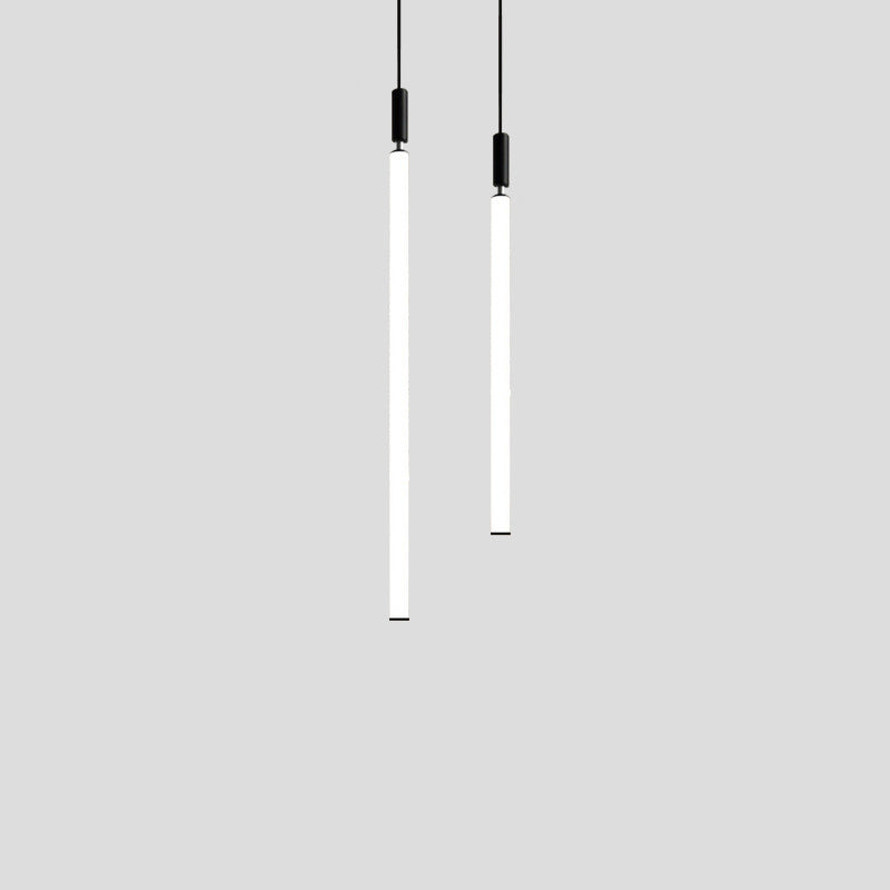 Minimalist Aluminum Acrylic Strip LED Bedside Pendant Light