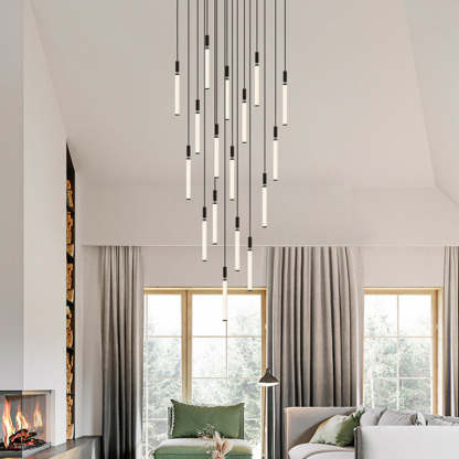 Minimalist Aluminum Acrylic Strip LED Bedside Pendant Light