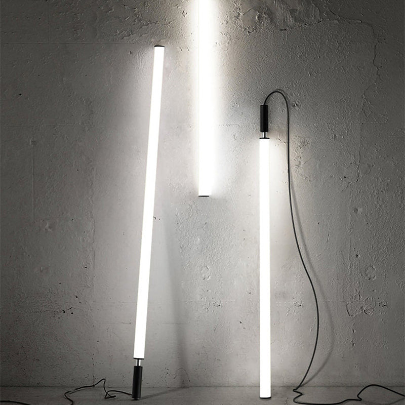 Minimalist Aluminum Acrylic Strip LED Bedside Pendant Light