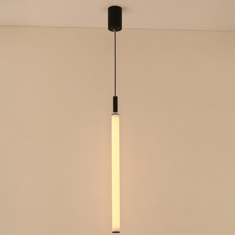 Minimalist Aluminum Acrylic Strip LED Bedside Pendant Light