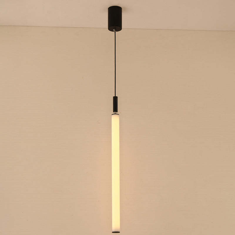 Minimalist Aluminum Acrylic Strip LED Bedside Pendant Light