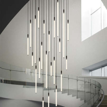 Minimalist Aluminum Acrylic Strip LED Bedside Pendant Light