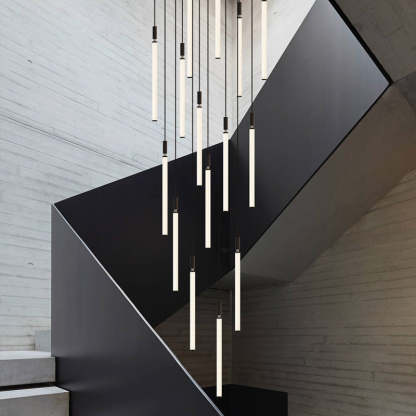 Minimalist Aluminum Acrylic Strip LED Bedside Pendant Light