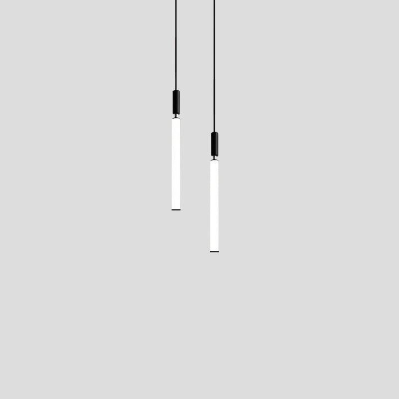 Minimalist Aluminum Acrylic Strip LED Bedside Pendant Light