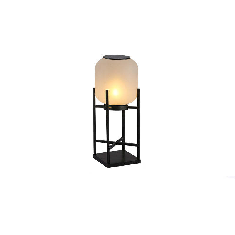 Modern Solar Cylinder Stainless Steel Acrylic LED Floor Lamp