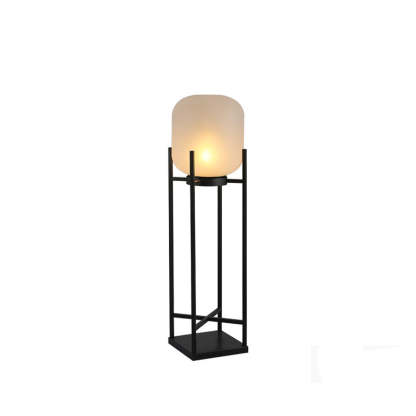 Modern Solar Cylinder Stainless Steel Acrylic LED Floor Lamp