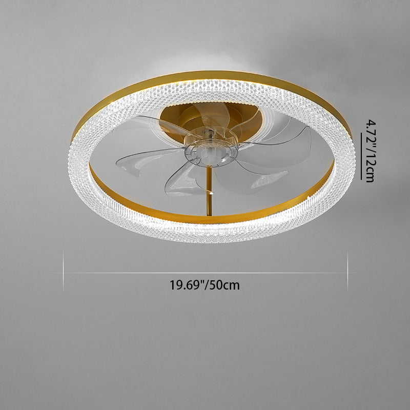 Modern Iron Mount Ceiling Fan Light